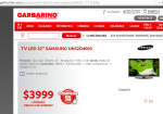 SAMSUNG LED TV 32, USD 925,69 (en Argentina)